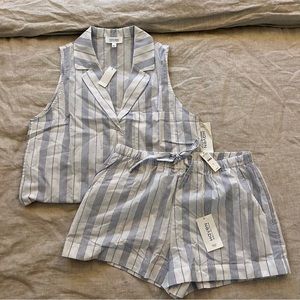 Haven Well Within 100% Cotton Stripe Lounge Set